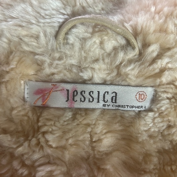 Vintage RARE Jessica By Christopher 100% Genuine Leather Jacket Size 10 - Picture 11 of 15